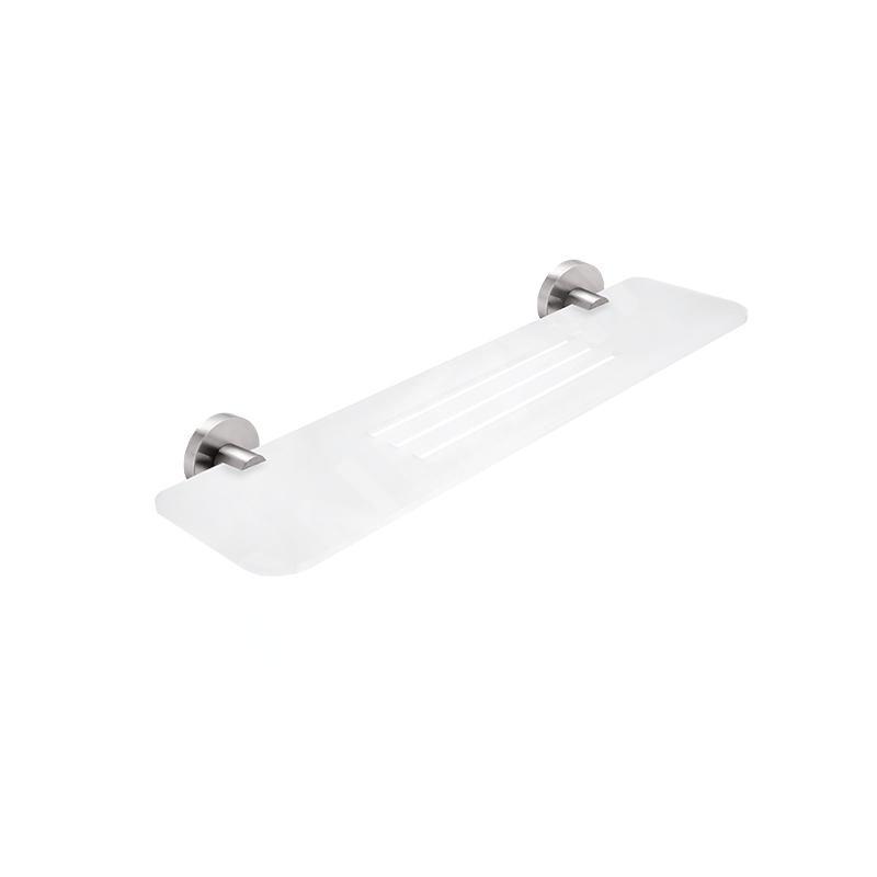 Nimco Unix - Tablette IXI, longueur 500 mm, plexiglas mat/acier inoxydable poli UNM X350-10