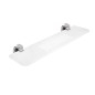 Nimco Unix - Tablette IXI, longueur 500 mm, plexiglas mat/acier inoxydable poli UNM X350-10