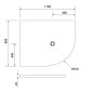 Polysan Flexia - Receveur de douche, 1100x800 mm, possibilité de modifier les dimensions, blanc 91261 Polysan Flexia - Receveur de douche, 1100x800 mm, possibilité de modifier les dimensions, blanc 91261