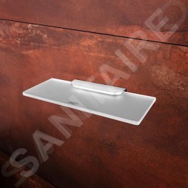 Nimco Nikau - Étagère, 300 mm, verre mat / chrome NK 30091B-30-26
