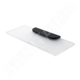 Nimco Nikau - Étagère, 300 mm, verre mat / noir mat NKC 30091B-30-90