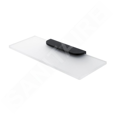 Nimco Nikau - Étagère, 300 mm, verre mat / noir mat NKC 30091B-30-90