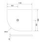 Polysan Flexia - Receveur de douche, 1100x800 mm, possibilité de modifier les dimensions, blanc 91271 Polysan Flexia - Receveur de douche, 1100x800 mm, possibilité de modifier les dimensions, blanc 91271