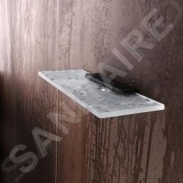 Nimco Maya - Etagère, 30 cm, verre dépoli/noir mat MAC 29091B-30-90