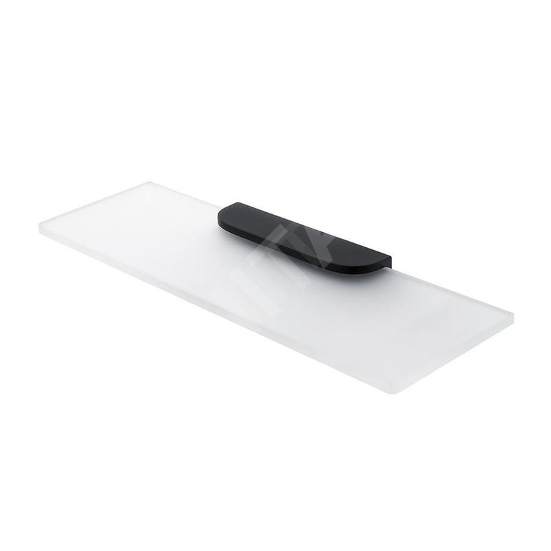 Nimco Nikau - Étagère 400 mm, verre mat / noir mat NKC 30091B-40-90