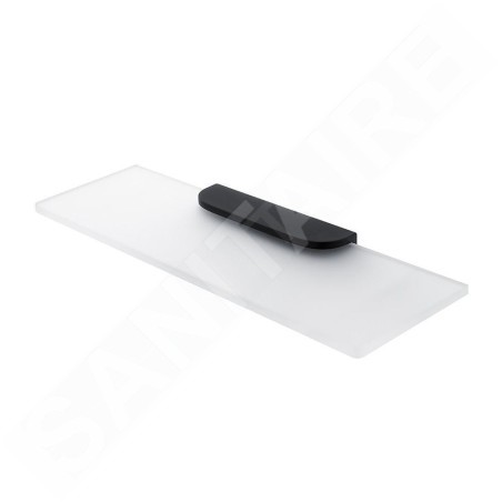 Nimco Nikau - Étagère 400 mm, verre mat / noir mat NKC 30091B-40-90