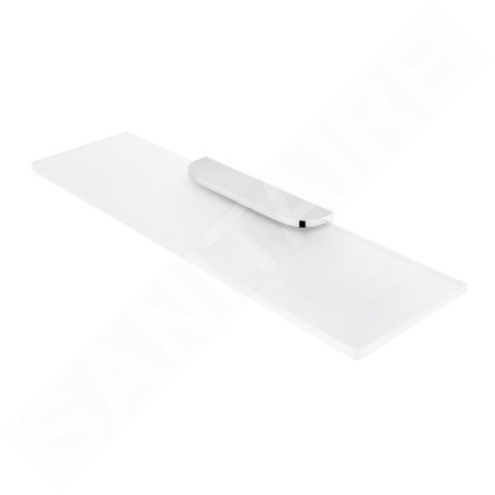 Nimco Nikau - Étagère, longueur 500 mm, verre mat / chrome NK 30091B-50-26