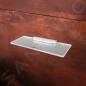 Nimco Nikau - Étagère, longueur 500 mm, verre mat / chrome NK 30091B-50-26