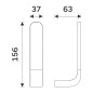 Nimco Nikau - Porte-papier toilette de rechange, chrome NK 30055R-26