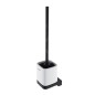 Nimco Maya - Brosse de toilette avec support, céramique blanche/noir mat MAC 29094KN-90