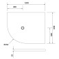 Polysan Flexia - Receveur de douche, 1200x800 mm, possibilité de modifier les dimensions, blanc 91291 Polysan Flexia - Receveur de douche, 1200x800 mm, possibilité de modifier les dimensions, blanc 91291