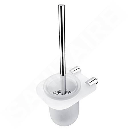 Nimco Bormo - Brosse de WC avec suport, verre dépoli/chrome BR X3-94WN-26