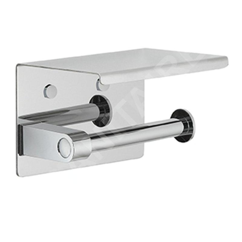 Sapho Accessoires de salle de bains Gedy - Porte-papier hygiénique, avec étagère, chrome 2839