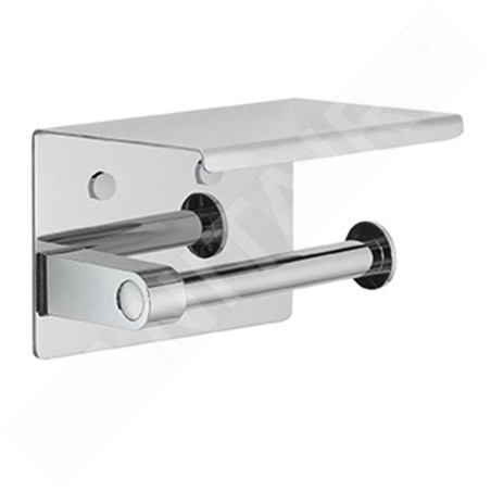 Sapho Accessoires de salle de bains Gedy - Porte-papier hygiénique, avec étagère, chrome 2839