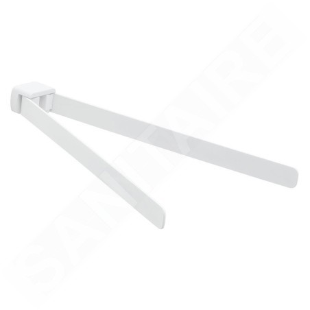 Sapho Gedy Pirenei - Porte-serviettes double, rotatif, longueur 350 mm, blanc mat PI2302