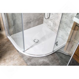 Polysan Flexia - Receveur de douche, 1000x900 mm, possibilité de modifier les dimensions, blanc 91331