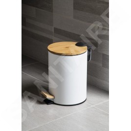 Aqualine Snow - Poubelle, 3 L, Soft Close, blanc BI006
