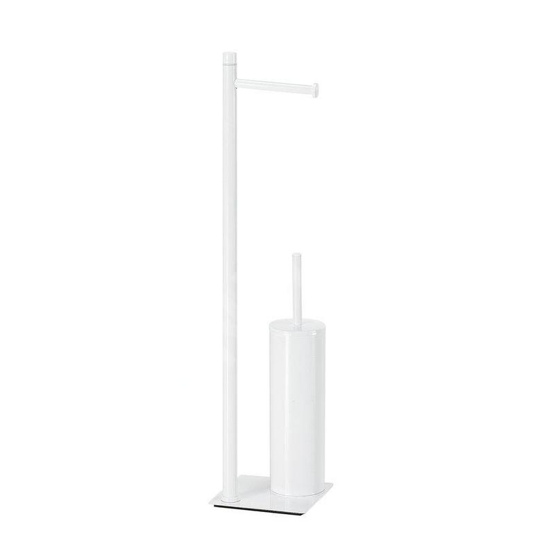Sapho Gedy Trilly - Porte-papier toilette et brosse WC, à poser, blanc mat TR3222
