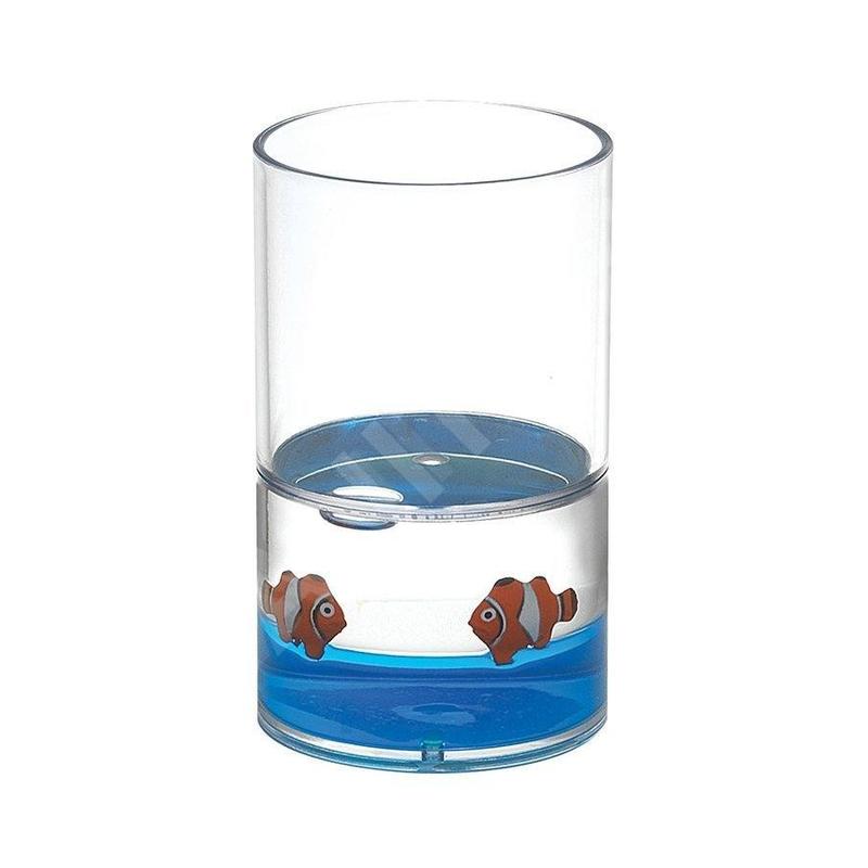 Aqualine Pyxis - Verre Nemo pour brosses à dents et dentifrice, bleu/clair PY1089