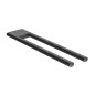 Keuco Edition 400 - Porte-serviettes double, longueur 340 mm, chrome noir 11519130000