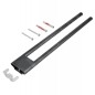 Keuco Edition 400 - Porte-serviettes double, longueur 340 mm, chrome noir 11519130000