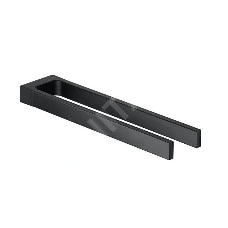 Keuco Edition 11 - Porte-serviettes double, longueur 340 mm, chrome noir 11119130000