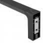 Keuco Edition 11 - Porte-serviettes, longueur 340 mm, chrome noir 11122130000