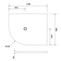 Polysan Flexia - Receveur de douche, 1200x900 mm, possibilité de modifier les dimensions, blanc 91391 Polysan Flexia - Receveur de douche, 1200x900 mm, possibilité de modifier les dimensions, blanc 91391