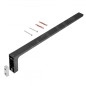 Keuco Edition 11 - Porte-serviettes, longueur 450 mm, chrome noir 11120130000