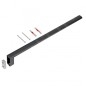 Keuco Edition 400 - Porte-serviettes, longueur 450 mm, chrome noir 11520130000