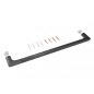 Keuco Edition 400 - Porte-serviettes, longueur 600 mm, chrome noir 11501130600