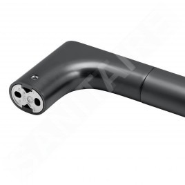 Keuco Edition 400 - Porte-serviettes, longueur 800 mm, chrome noir brossé 11501130800