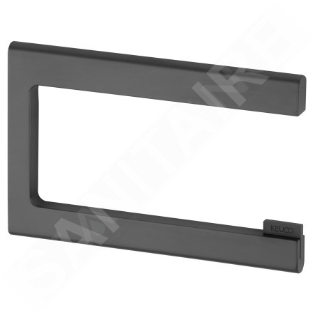 Keuco Edition 400 - Porte-papier toilette, chrome noir 11562130000