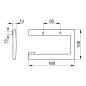 Keuco Edition 400 - Porte-papier toilette, chrome noir 11562130000