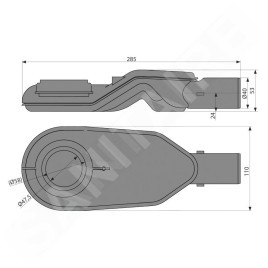 Alcadrain Douchegoten - Siphon pour gouttière APZ2012, APZ2022, extra bas, DN40 P142