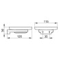 Keuco Collection Moll - Porte-savon avec support, verre/chrome 12755019000