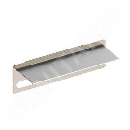 Keuco Edition 400 - Étagère avec porte-serviettes, longueur 600 mm, argenté/cachemire 11575170018