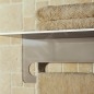 Keuco Edition 400 - Étagère avec porte-serviettes, longueur 600 mm, argenté/cachemire 11575170018
