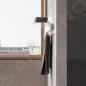 Keuco Edition 400 - Étagère avec porte-serviettes, longueur 600 mm, argenté/blanc 11575170030
