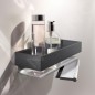 Keuco Edition 11 - Étagère avec raclette, longueur 300 mm, chrome noir 11159130000