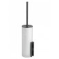 Keuco Edition 400 - Brosse de toilette avec support, verre dépoli/chrome noir 11564139000