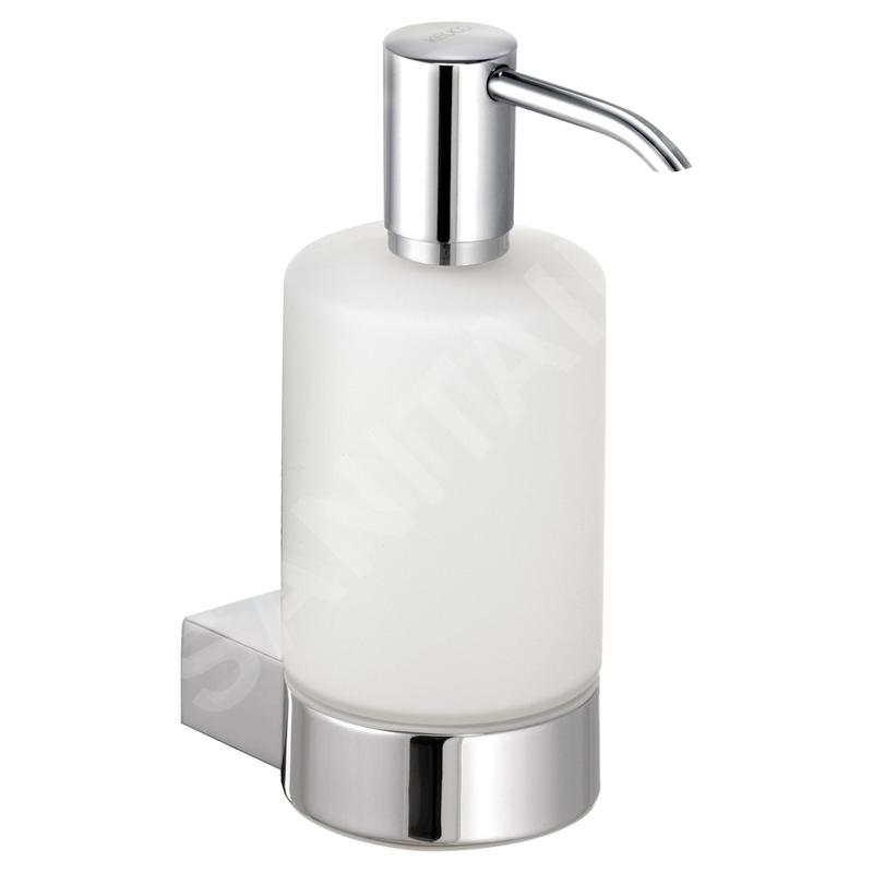 Keuco Plan - Distributeur de savons avec support, 250 ml, verre dépoli/chrome 14953019000