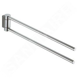 Keuco Plan - Porte-serviettes double, longueur 300 mm, chrome 14919010000