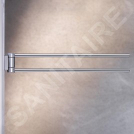 Keuco Plan - Porte-serviettes double, longueur 300 mm, chrome 14919010000