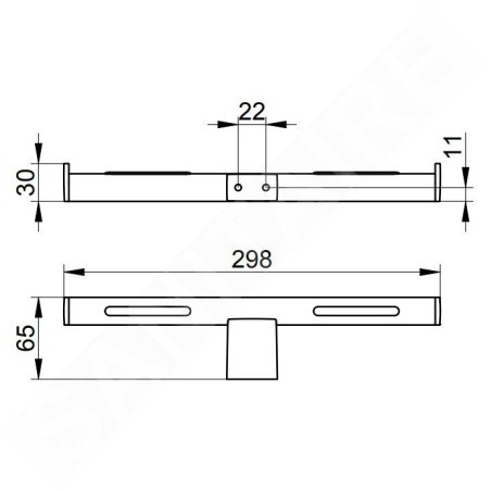 Keuco Plan - Porte-papier toilette, double, chrome 14963010003