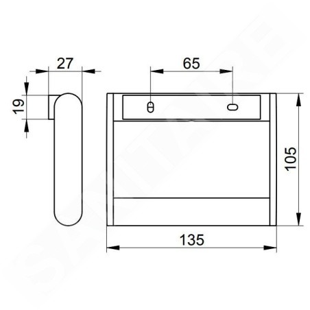Keuco Plan - Porte-papier toilette, chrome 14961010000