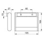 Keuco Plan - Porte-papier toilette, chrome 14961010000