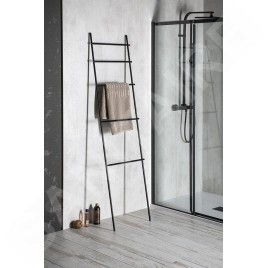 Sapho Accessoires - Porte-serviettes Debut 500x1860x32 mm, noir mat SE121