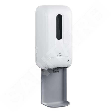 Nimco Programme d'hygiène - Distributeur de gel désinfectant ou de savon sans contact avec bac de récupération, blanc HPI