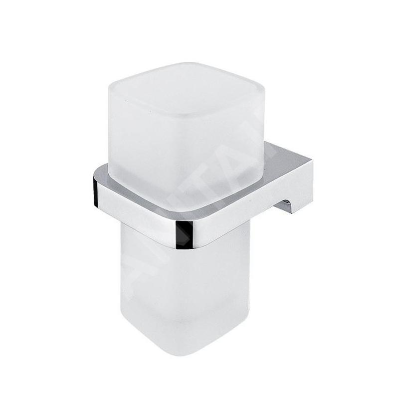 Nimco Maya - Verre pour brosse à dents et dentifrice, verre mat / chrome MA 29058H-26